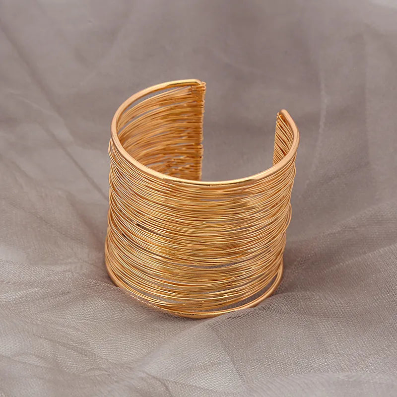 Open Wire Bracelet - Gold Plated image