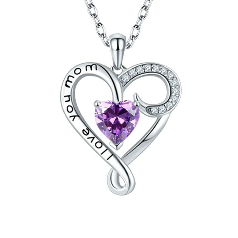 Heart-shaped MAMA Pendant Necklace image 0