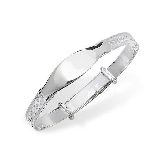 Sterling Silver Kids ID Baby Bangle – Baby Bracelet | Baby Jewellery Gift
