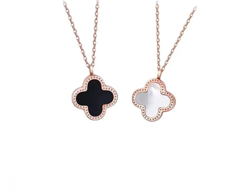 Dual Symmetry Clover Necklace image 1