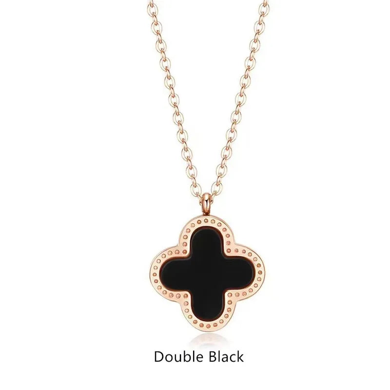 Dual Symmetry Clover Necklace image 0