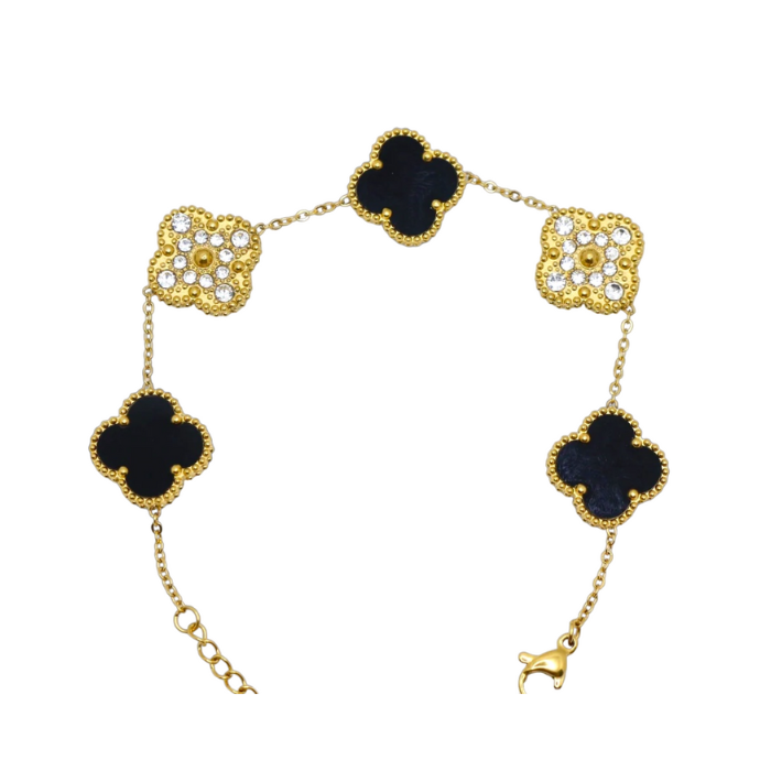 Gleaming Clover Cascade Bracelet image 3