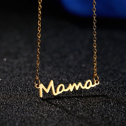Elegantly Engraved Mama Necklace image 0