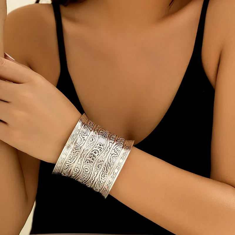 Vintage Metal Melody Bracelet - Silver Plated image