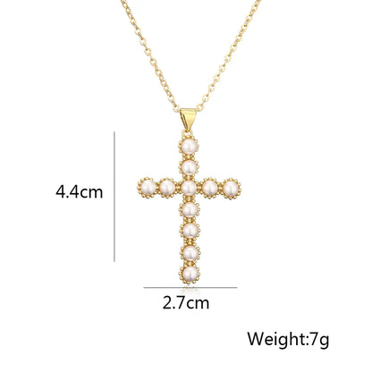 Eternal Intersection Pearl Charm Pendant Necklace image 1