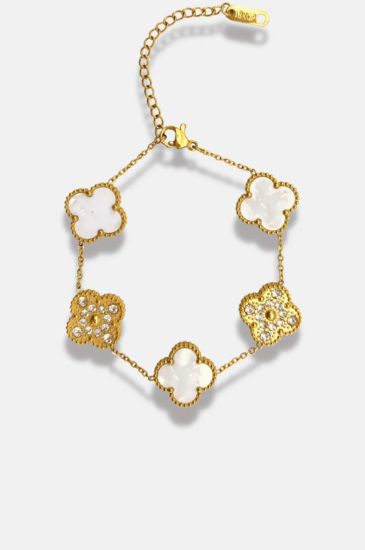 Gleaming Clover Cascade Bracelet image 0