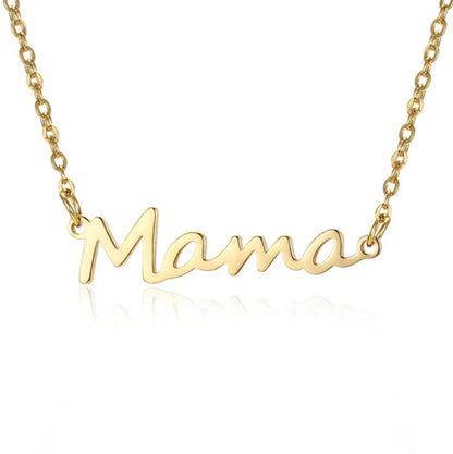 Elegantly Engraved Mama Necklace image 1