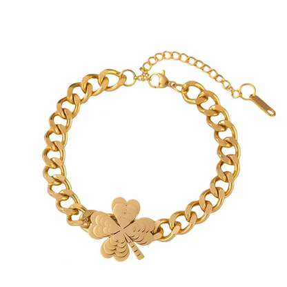 Charm Four Leaf Clover Bracelet image 0