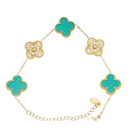 Gleaming Clover Cascade Bracelet image 5