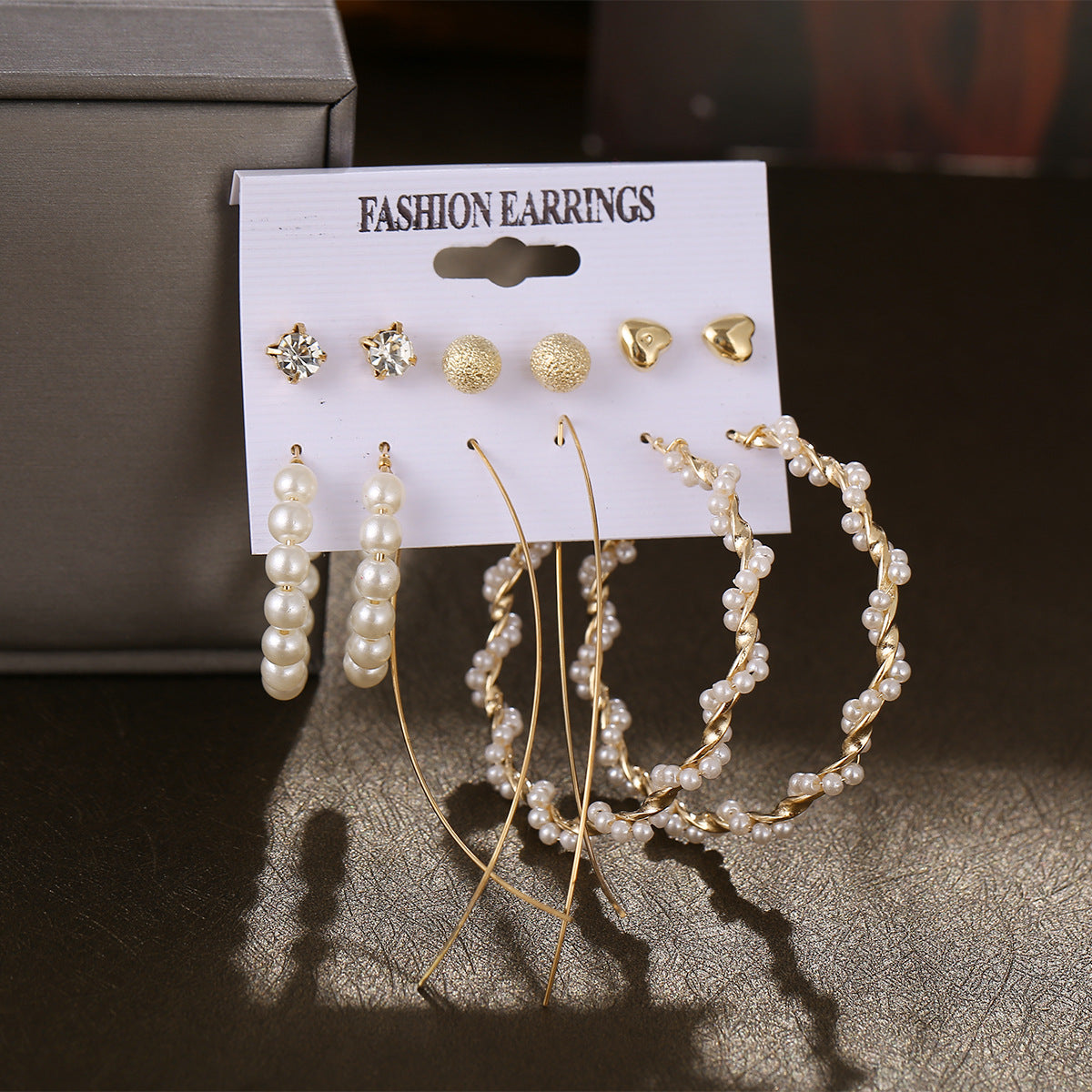 Vintage Style Geometric Alloy No Inlaid Earrings Set image 0