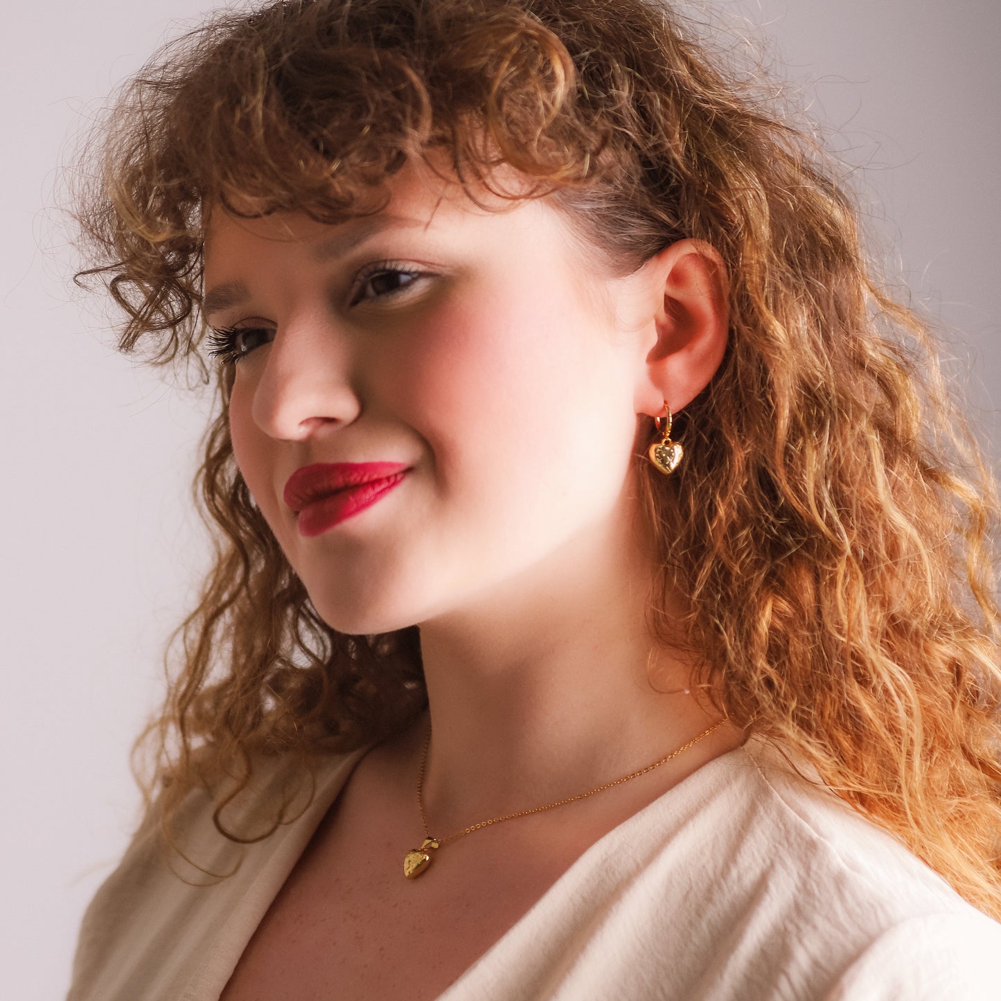 Vida Bubble Heart Necklace | 18k Gold Plated